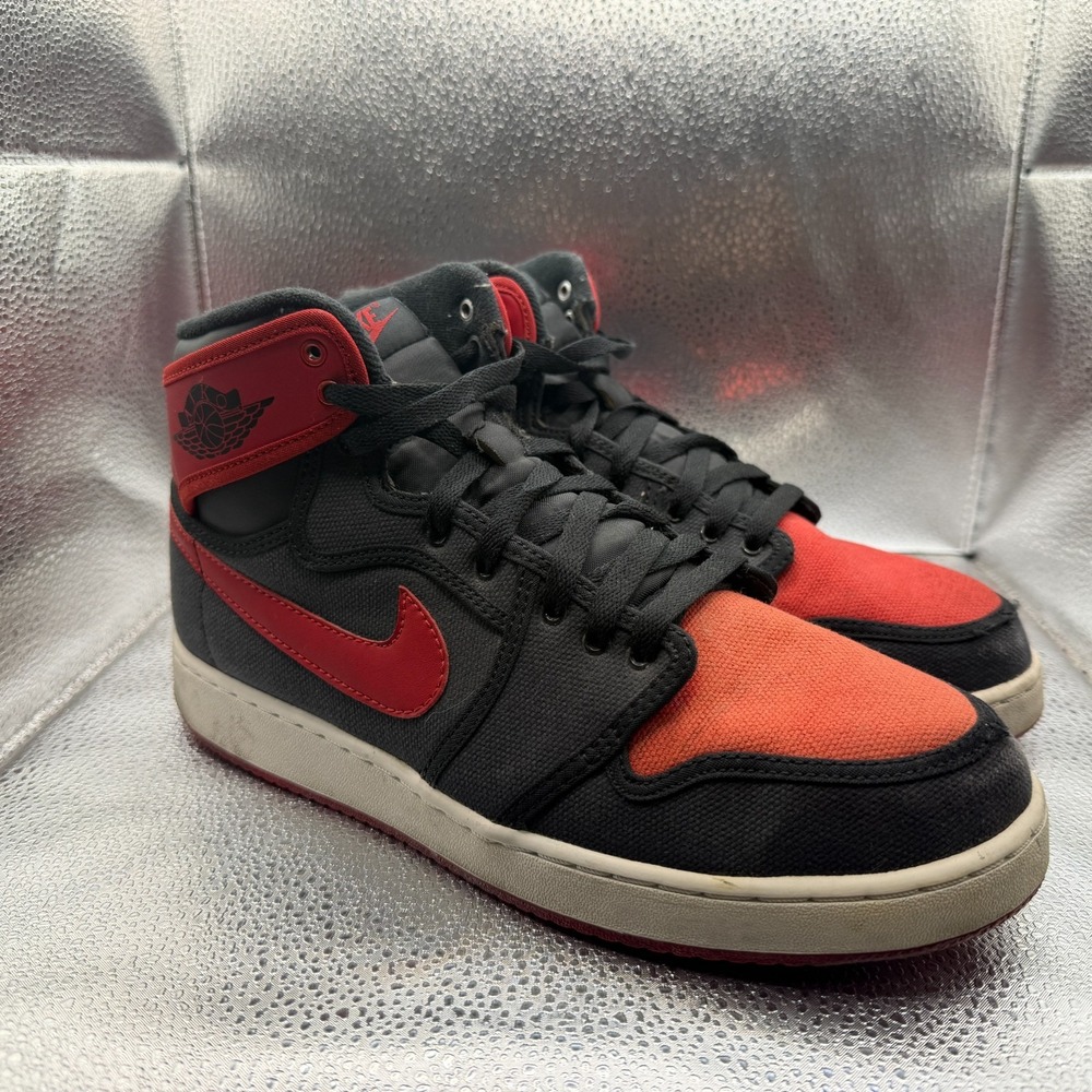 Size‎ 9.5 Nike Air Jordan 1 AJKO Retro Bred Black Red Mens Sneakers 638471-001